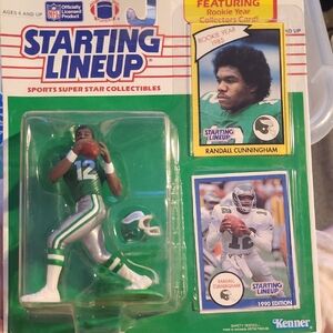 Starting Lineup Randall Cunningham Figure - Green & White